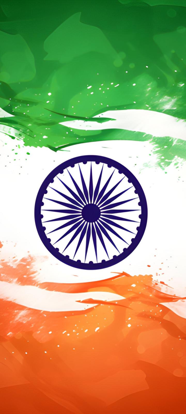  Indian Flag Wallpaper with Ashoka Chakra