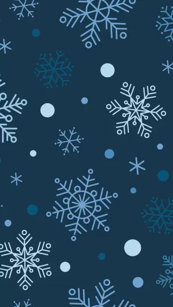 Blue Snowflake Pattern