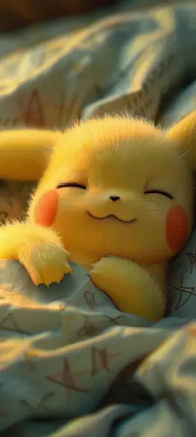 Cute Pikachu Sleeping 