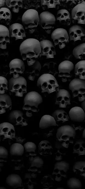 dark skulls relaxing together 