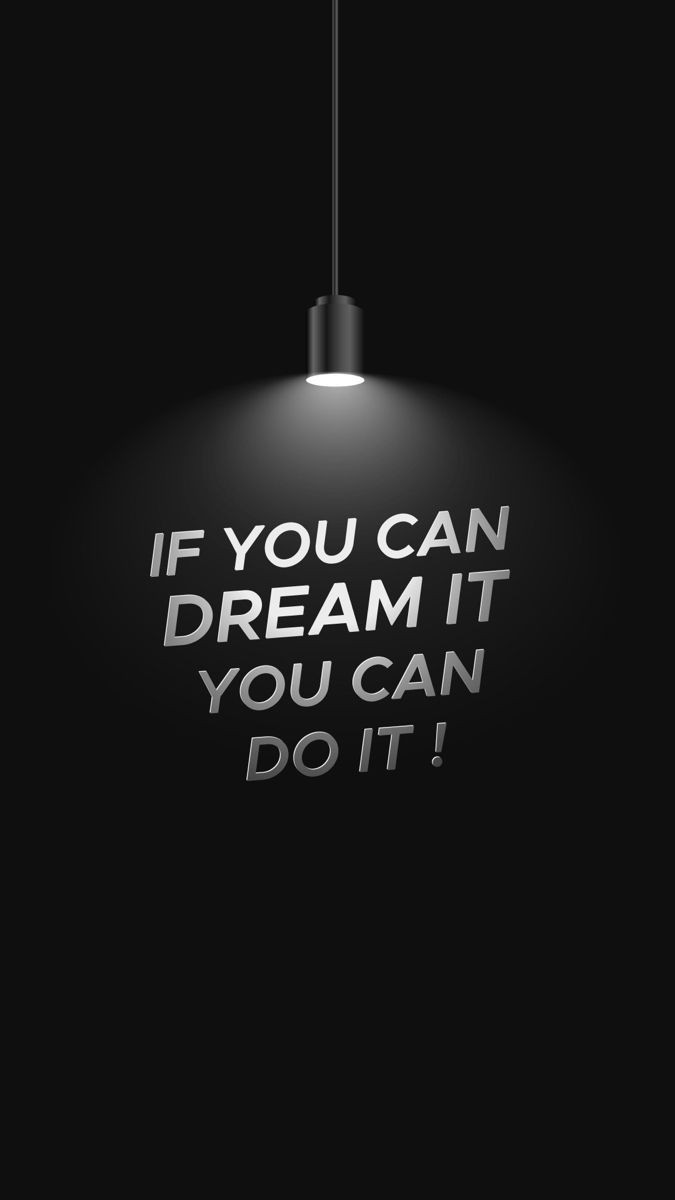 Inspirational Quote: If You Can Dream It, You Can Do It - Motivational Image with Light