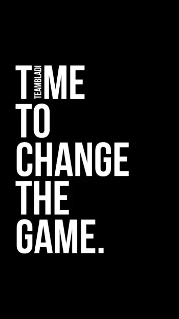 Time to Change the Game: Inspirational Motivational Quote for Success and Achievement