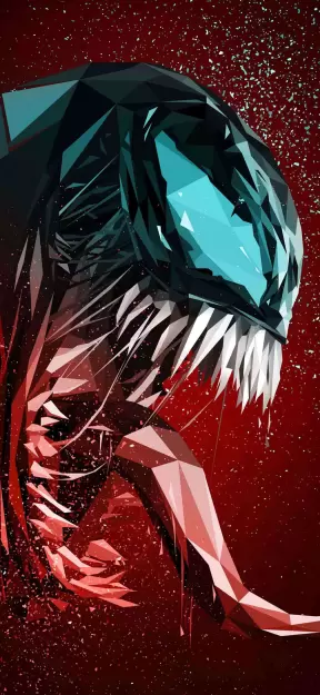 Venom Symbiote Abstract Art