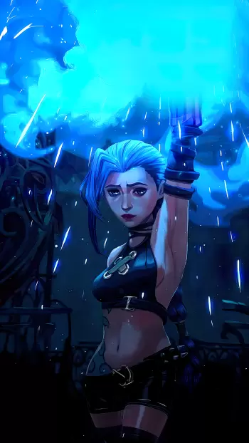 arcane jinx phone mobile 4k