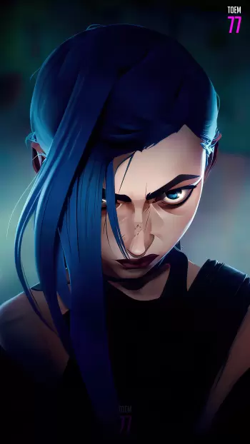 arcane jinx phone mobile 4k