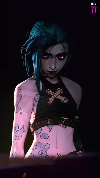 arcane jinx phone mobile 4k