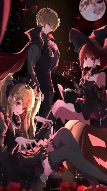 halloween anime hd wallpaper