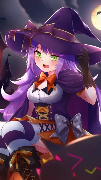 halloween anime hd wallpaper