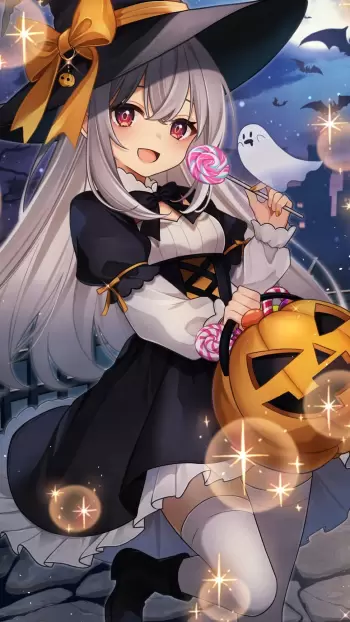 halloween anime hd wallpaper