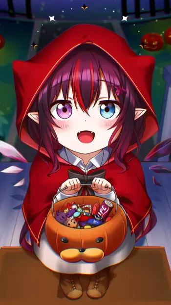 halloween anime hd wallpaper